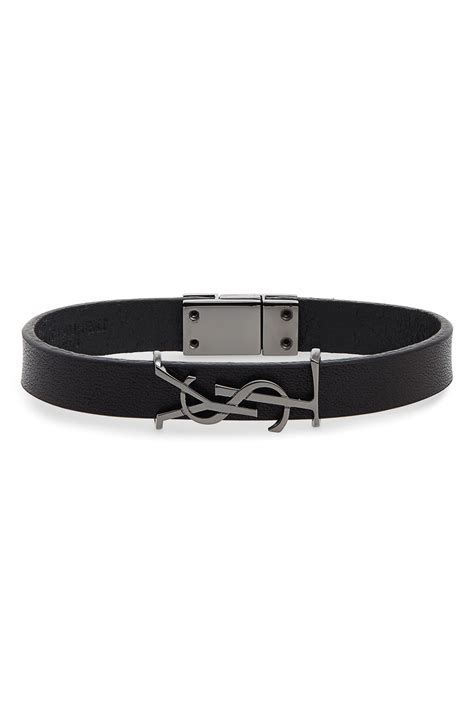 ysl leather bracelet price|saint laurent leather bracelet.